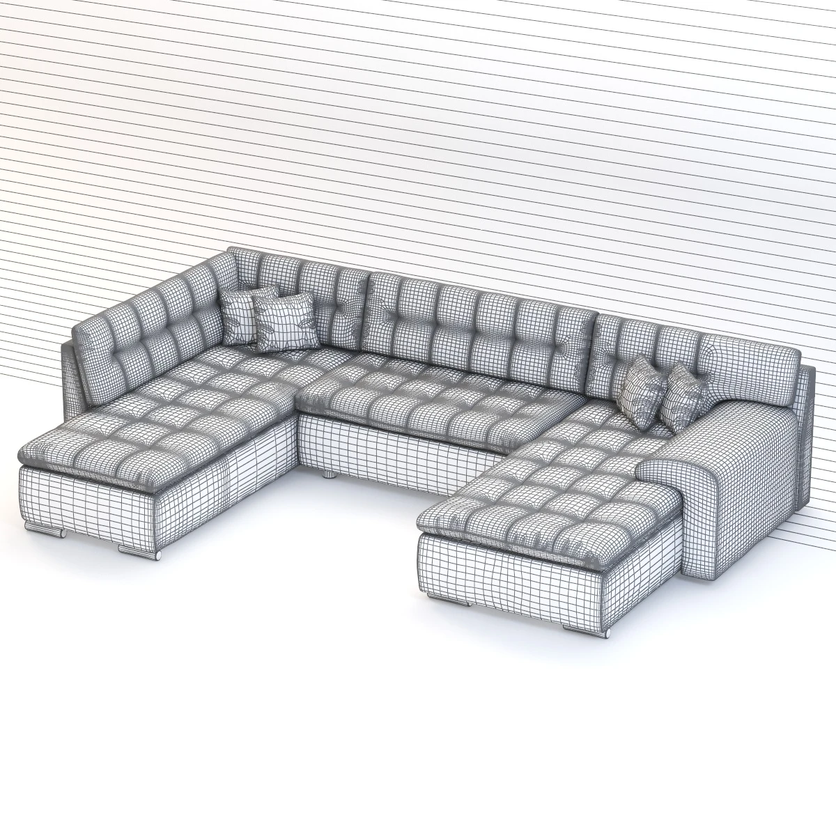 Bella Italia Sofa Collection 01 3D Model_08